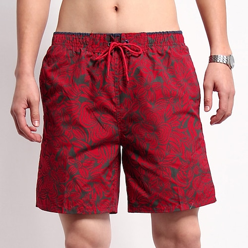 

Men's Swim Shorts Swim Trunks Board Shorts Breathable Quick Dry Lightweight Mesh Lining Drawstring with Pockets - Swimming Surfing Water Sports Printed Summer