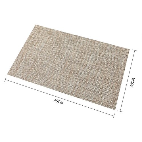 

Placemats Placemat PVC Table Mats Heat Resistant Waterproof Washable Outdoor Placemats for Kitchen Dining Patio Table Decorations