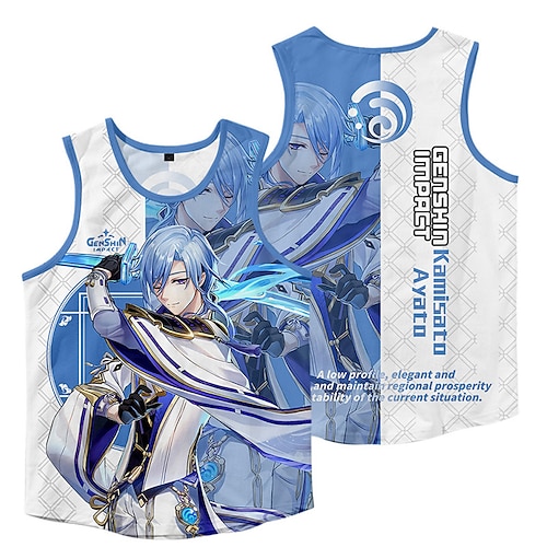 

Inspired by Genshin Impact Cosplay Cartoon Manga 100% Polyester Anime Harajuku Graphic Kawaii Vest For Men's / Women's / Couple's