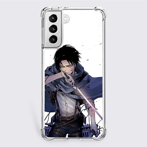 

Attack on Titan Anime Phone Case For Samsung Galaxy A73 A53 A33 S22 Ultra Plus S21 FE S20 A72 A52 A42 Unique Design Protective Case Shockproof Dustproof Transparent Back Cover TPU