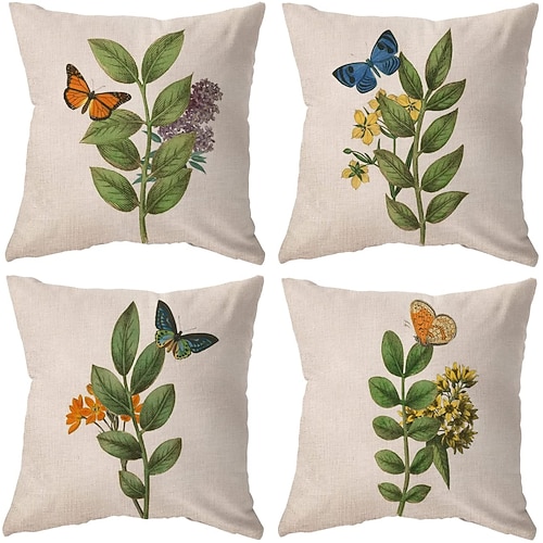 

Pastrol Double Side Cushion Cover 4PC/set Soft Decorative Square Throw Pillow Cover Cushion Case Pillowcase for Sofa Bedroom Superior Quality Machine Washable