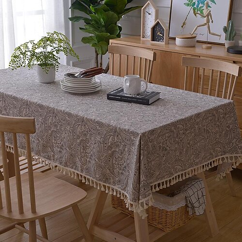 

Rectangle Tablecloth Farmhouse Table Cloth Table Cover Home Kitchen Table Decor Patio Outdoor Wedding Restrant Dining, Buffet Parties and Camping