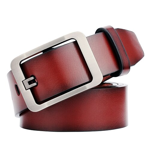 

Men's Faux Leather Belt Frame Buckle Black Brown Fashion Formal Classic Work Daily