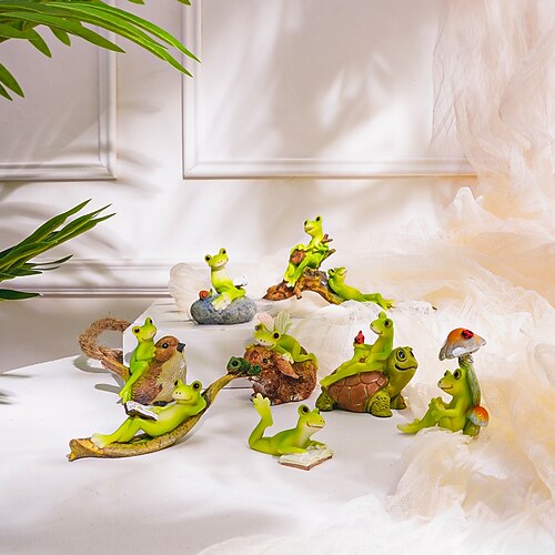 

Small Frog Decorative Objects Resin Modern Contemporary for Home Decoration Gifts 1pc