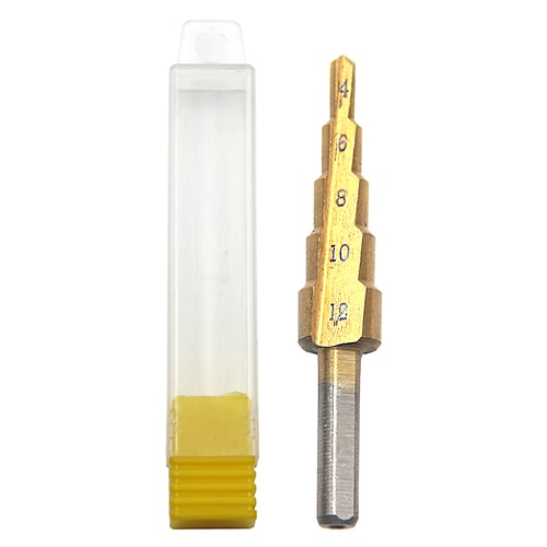 

HSS Step Drill Bits 4mm-12mm Straight Flute Power Tools Triangle Shank Wholesale Price 5 Steps Metal Drilling Titanium