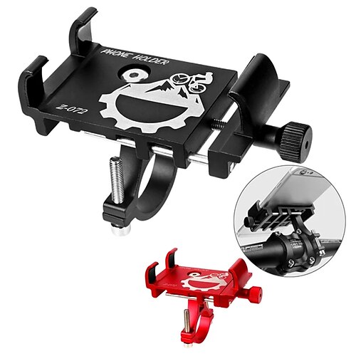 

Aluminum Alloy Bicycle Phone Holder Motorcycle Handlebar Clip GPS Holder