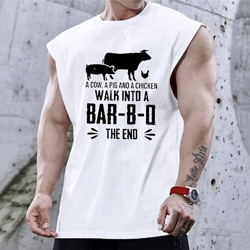 

Men's Unisex T shirt Hot Stamping Graphic Prints Letter Animal Crew Neck Street Daily Print Cap Sleeve Tops Casual Designer Big and Tall Sports Black / White White / Summer