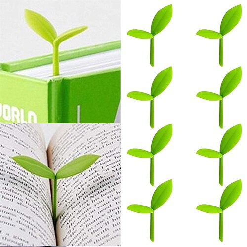 

5 pcs Silicone Bookmark Plant Creative 3D Stereo Silicone Cute Funny Bookmark for Student Gifts 44 inch