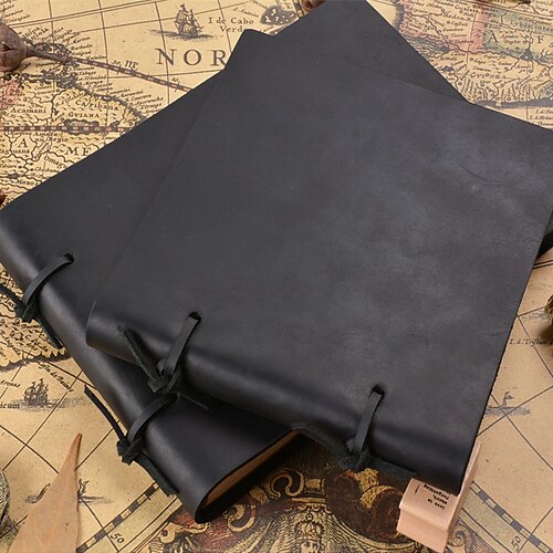 

100 pcs Binder Notebook Plain H160W215mm H160W165mm Solid Color Leather SoftCover Portable 200 Pages Notebook for School Office Business