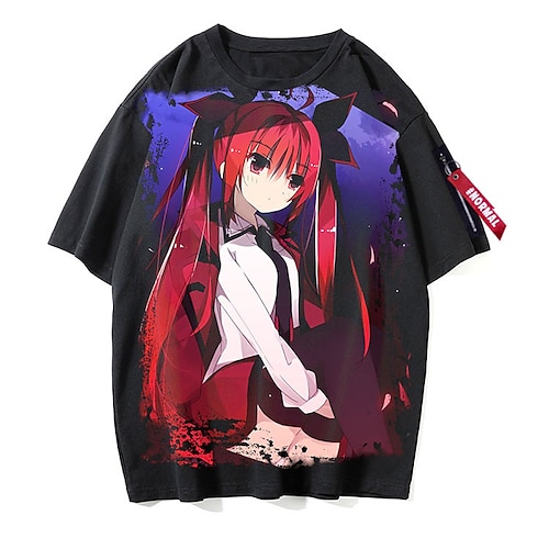 

Data de um show Kotori Itsuka Traje Cosplay Japonesa/Curta Desenho Anime Harajuku Arte Gráfica Kawaii Camiseta Para Homens Mulheres Unisexo Adulto Hot Stamping Combinação Poliéster / Algodão