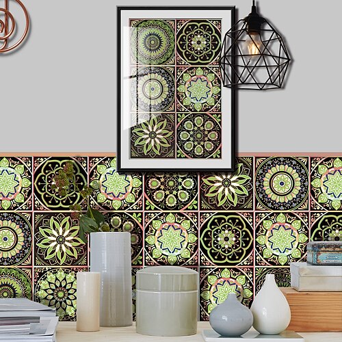 

Maroccan Tile Sticker House Renovation Diy Self-adhesive Pvc Wallpaper Kitchen Waterproof And Oil Proof Wall Sticker