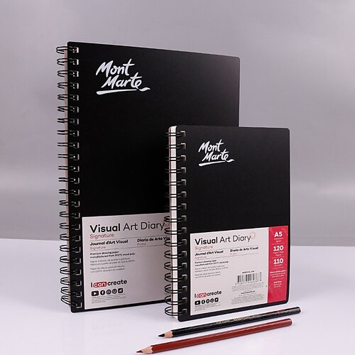 

Sketchbook Notebook Plain A5 5.8×8.3 Inch A4 8.3×11.7 Inch A3 11.7×16.5 Inch Simplicity Paper Hardcover Thickening 120 Pages Notebook for Office Student