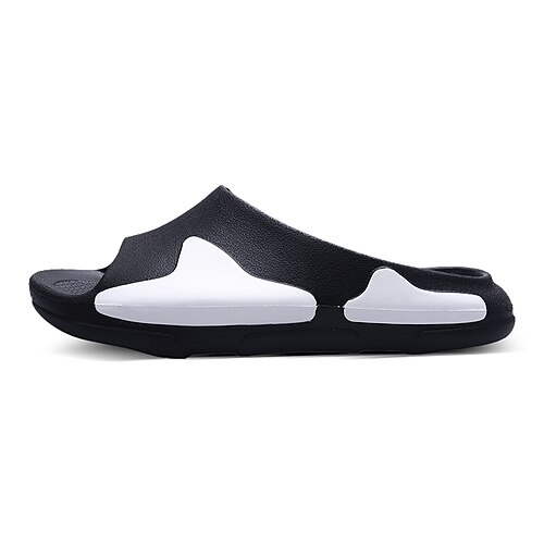 

Men's Slippers Flip-Flops Casual Classic Chinoiserie Home Beach PU Booties / Ankle Boots Black Spring Summer