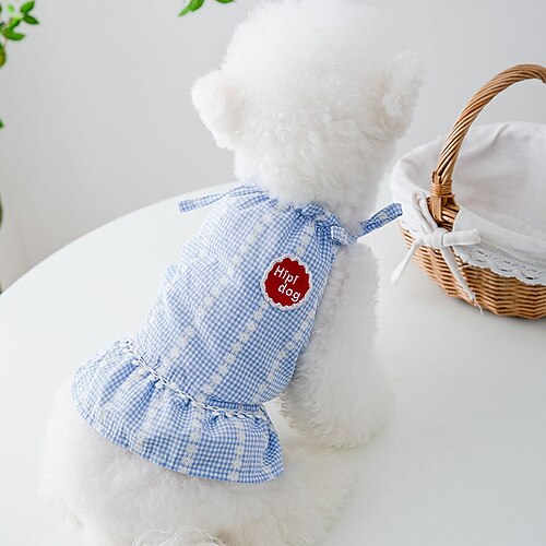 

Dog Cat Dress Heart Fashion Cute Holiday Casual / Daily Dog Clothes Puppy Clothes Dog Outfits Soft Blue Rosy Pink Costume for Girl and Boy Dog Cloth XS S M L XL 2XL