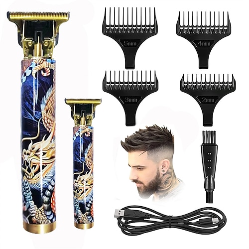 

Hair Clippers for Men Cordless Rechargeable Hair Trimmer Metal Body Cutting Grooming Kit Professional Beard Shaver Barbershop