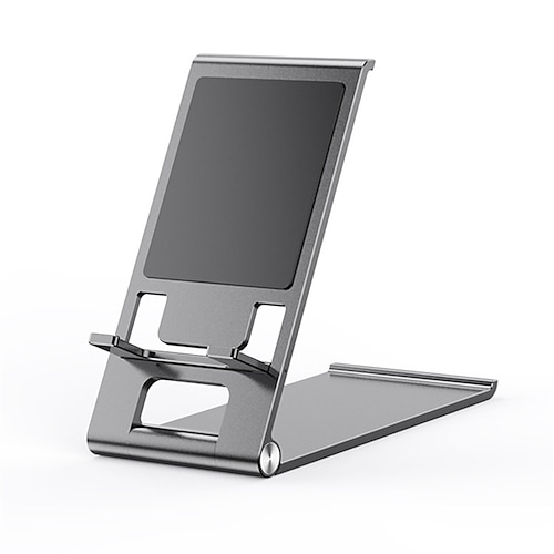 

Cell Phone Stand Portable Aluminum Fully Foldable Phone Holder for Desk Desktop Mobile Phone Cradle Dock Stand