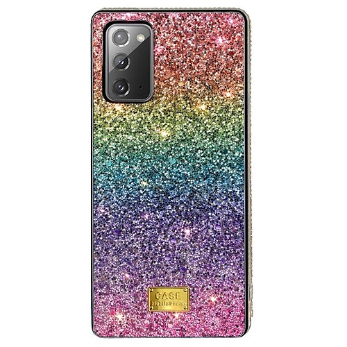 

telefono Custodia Per Samsung Galaxy Per retro S22 Ultra S21 Ultra Plus S20 Note 20 Ultra Con diamantini A prova di sporco Antigraffio Diamante di cristallo TPU PC