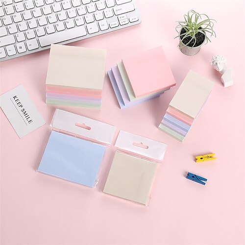 

10 pcs Sticky Notes 23/33/43 inch Colorful Paper Cute Self-adhesive Kawaii Post It Notes for School Office Student