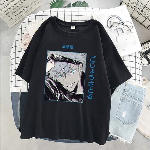 

Inspired by Jujutsu Kaisen Gojo Satoru Ryomen Sukuna T-shirt Anime 100% Polyester Anime Harajuku Graphic Street Style T-shirt For Men's / Women's / Couple's