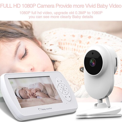 

Baby Monitor 0.3 mp Effective Pixels IR Camera 120 ° Viewing Angle 5 m Night Vision Range