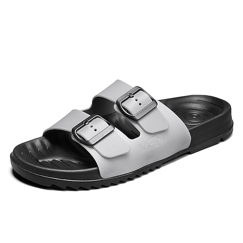 

Men's Sandals Slippers & Flip-Flops Crib Shoes Casual Daily Beach EVA(ethylene-vinyl acetate copolymer) Black Gray White Summer