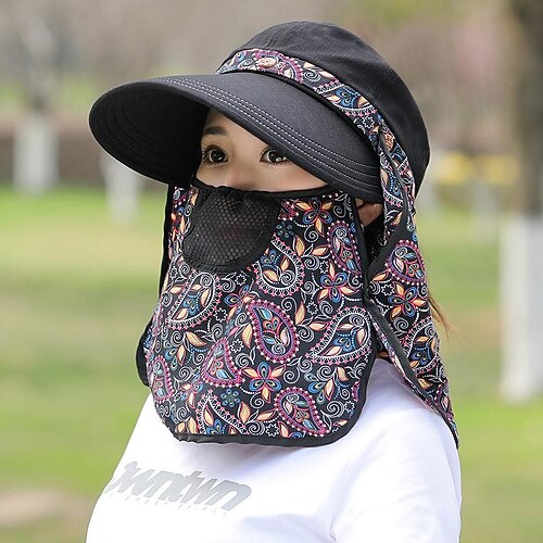 

Women's Sun Hat Hiking Hat Summer Outdoor with Neck Face Flap Cover Sunscreen UV Protection Quick Dry Hat Black Grey khaki for Fishing Climbing Camping / Hiking / Caving