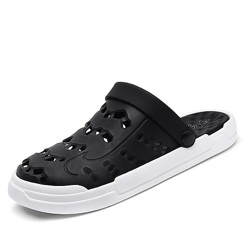 

Men's Sandals Slippers Flip-Flops Crib Shoes Casual Daily Beach EVA(ethylene-vinyl acetate copolymer) Black Blue Summer