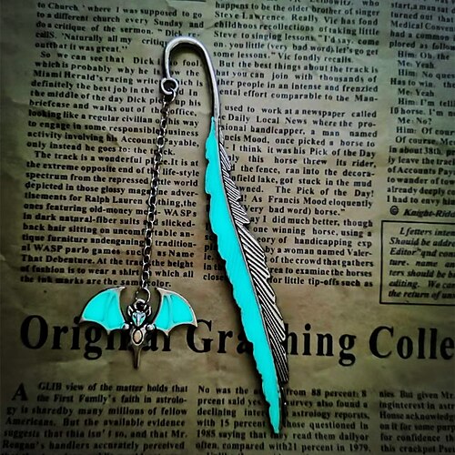 

Metal Bookmark Flower Feather Animal Creative Delicate Page Markers Metal Pendant Bookmark for Student Women Gifts 11.544.5 inch