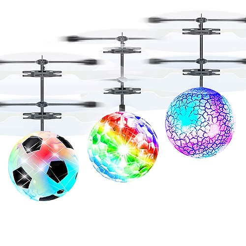 

3 pcs Flying Ball Toys, RC Toy for Boys Girls Gifts Rechargeable Light Up Ball Drone Infrared Induction Helicopter with Remote Controller for Indoor and Outdoor Games