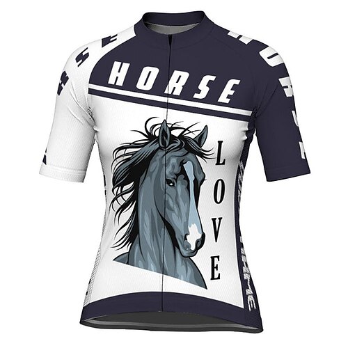 

21Grams Women's Short Sleeve Cycling Jersey Bike Top Mountain Bike MTB Road Bike Cycling White Spandex Polyester Breathable Quick Dry Moisture Wicking Sports Clothing Apparel / Athleisure