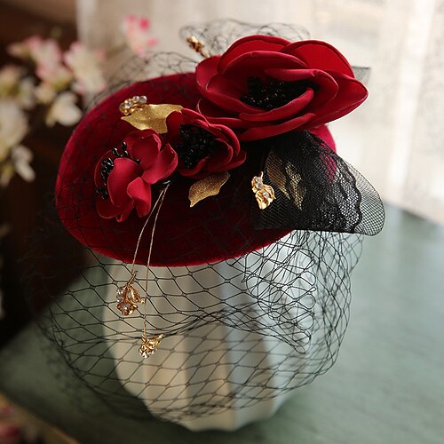 

Women's Elegant Evening Party Flower Headwear