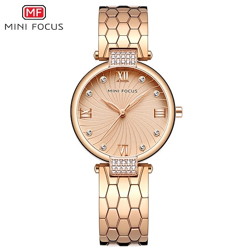 

MINI FOCUS Quartz Watch for Women Analog Quartz Stylish Casual Fashion Waterproof Metal Alloy Fashion