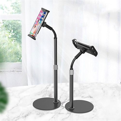 

Phone Stand Portable Slip Resistant Solid Phone Holder for Bed Desk Selfies / Vlogging / Live Streaming Compatible with Tablet All Mobile Phone Phone Accessory