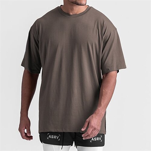 

Men's T shirt Letter Crew Neck Street Casual Print Short Sleeve Tops Basic Fashion Classic Comfortable Green White Black