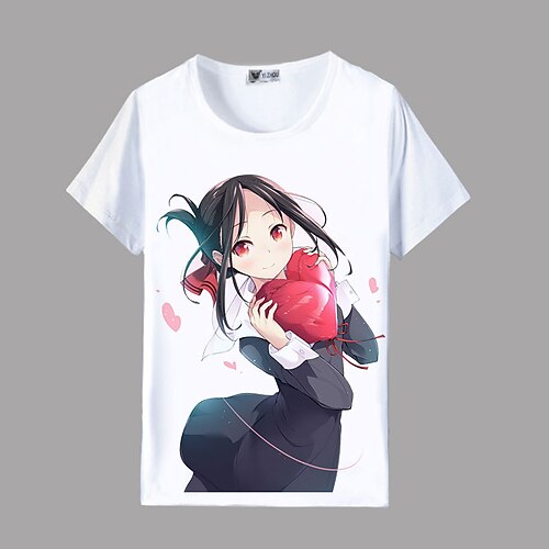 

Inspired by Kaguya-sama: Love is War Shinomiya Kaguya Cosplay Costume T-shirt 100% Polyester Pattern Harajuku Graphic Kawaii T-shirt For Men's / Women's / Couple's