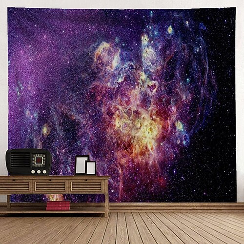

Galaxy Wall Tapestry Art Decor Blanket Curtain Hanging Home Bedroom Living Room Decoration Polyester