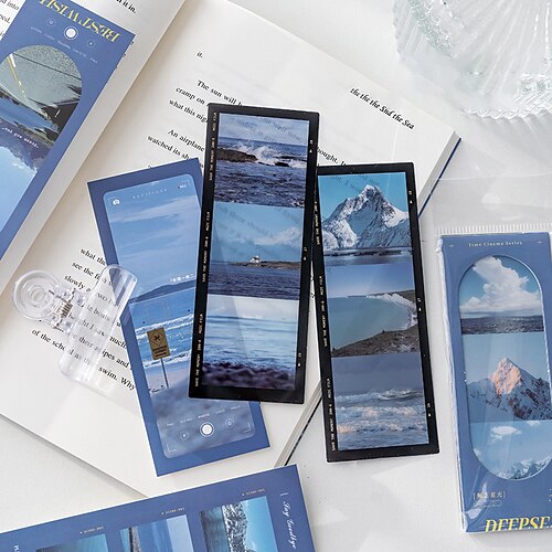 

7 pcs Plastic Bookmark Plant Pagination Mark Plastic Retro Aesthetic Bookmark for Student 135 inch