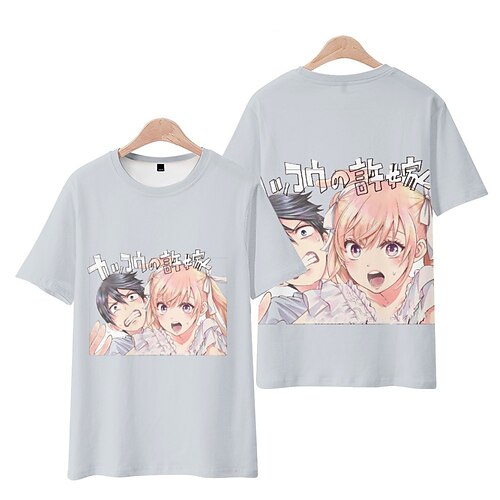 

Inspired by A Couple of Cuckoos Umino Nagi Amano Erika T-shirt Anime 100% Polyester Anime Harajuku Graphic Kawaii T-shirt For Men's / Women's / Couple's
