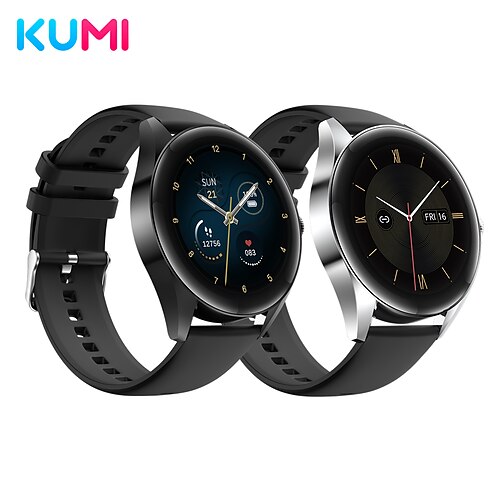 

KUMI GW3 Smart Watch 1.32 inch Smartwatch Fitness Running Watch Bluetooth Call Reminder Activity Tracker Sleep Tracker Compatible with Android iOS Women Men Waterproof Long Standby Hands-Free Calls
