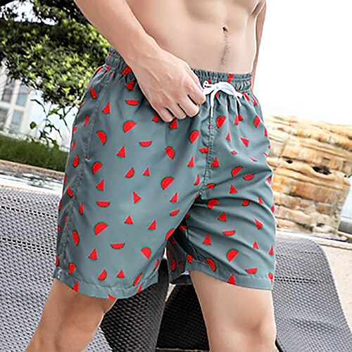 

Men's Swim Shorts Swim Trunks Quick Dry Lightweight Board Shorts Bathing Suit Mesh Lining Drawstring with Pockets Swimming Surfing Beach Water Sports Printed Summer