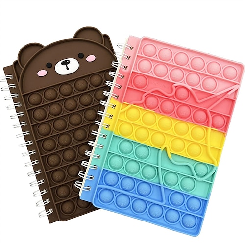 

Lined Notebook Notebook Ruled A5 5.8×8.3 Inch Kawaii Cartoon Aesthetic Silicone SoftCover Portable 100 Pages Notebook for School Student Kids
