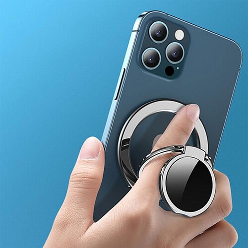 

Portable Magnetic Base For IPhone 13 12 Pro Max Mini Socket Pad for magsafe Without Finger Grip Phone Ring Holder
