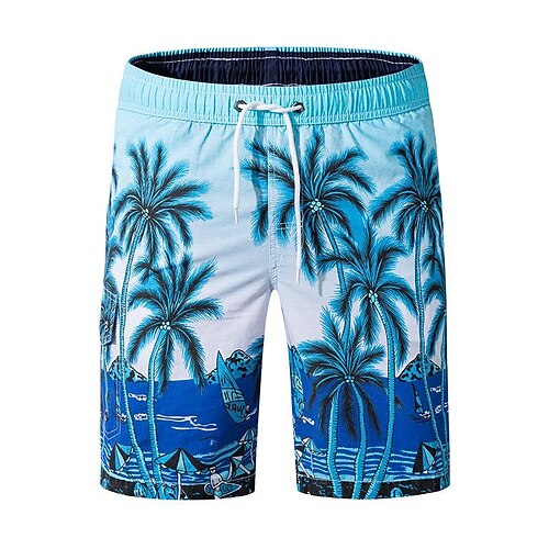 

Men's Swim Shorts Swim Trunks Board Shorts Breathable Quick Dry Lightweight Drawstring with Pockets - Swimming Surfing Water Sports Printed