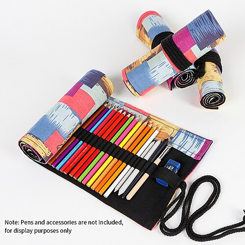 

PencilCasePenPouchMarkerBag Multifunction Canvas for School Student Kids