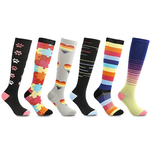 

Compression Socks Athletic Sports Socks Running Socks 1 Pair Tube Socks Socks Breathable Sweat wicking Comfortable Non-slipping Gym Workout Basketball Running Active Training Jogging Sports Summer