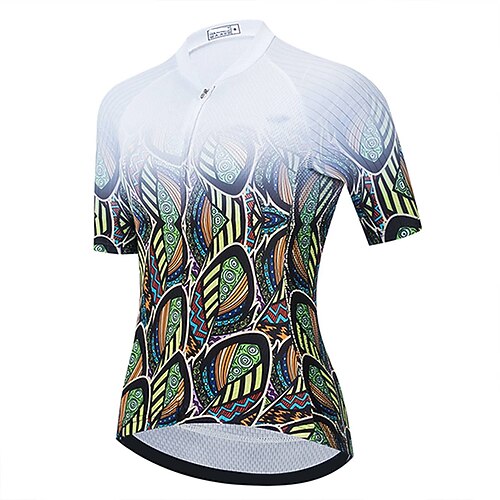 

21Grams Women's Short Sleeve Cycling Jersey Summer Spandex Green Bike Top Mountain Bike MTB Road Bike Cycling Quick Dry Moisture Wicking Sports Clothing Apparel / Athleisure