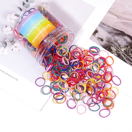 

100pcs Kids Girls' Active / Sweet School / Daily Solid Colored Stylish Hair Accessories Green / White / Black