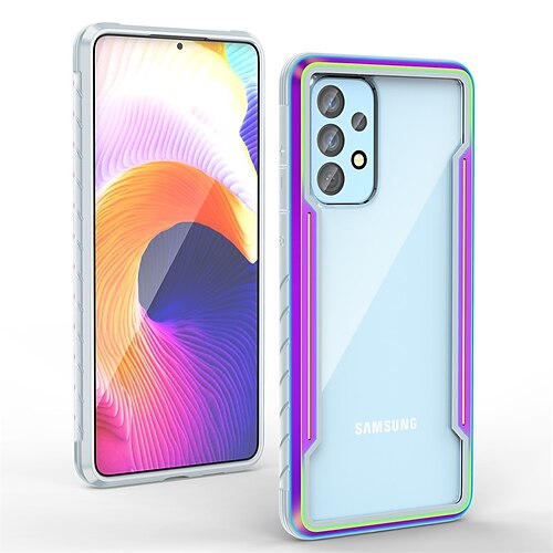 

Phone Case For Samsung Galaxy Back Cover S22 S22 Plus S22 Ultra S21 Ultra Plus S20 Transparent Shockproof Dustproof Transparent TPU Aluminum Alloy PC