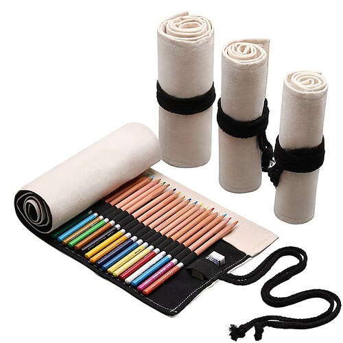 

PencilCasePenPouchMarkerBag Multifunction Canvas for School Student Kids