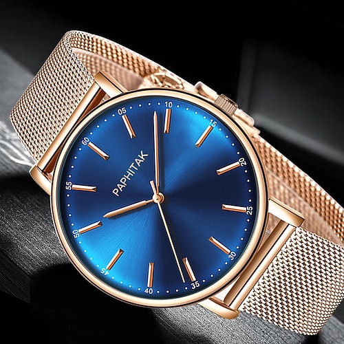 

Oktime Quartz Watch for Men Analog Quartz Fashion Classic Tactical Watch Large Dial Metal Stainless Steel Friends Bolster / One Year